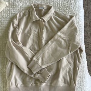 Outdoor Voices Cotton Terry Polo Sweatshirt